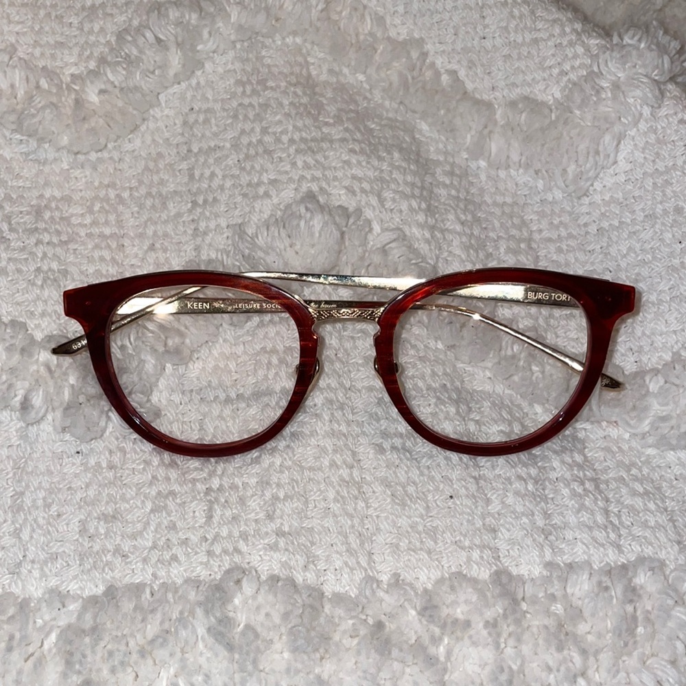18K Gold & Red ophthalmic glasses